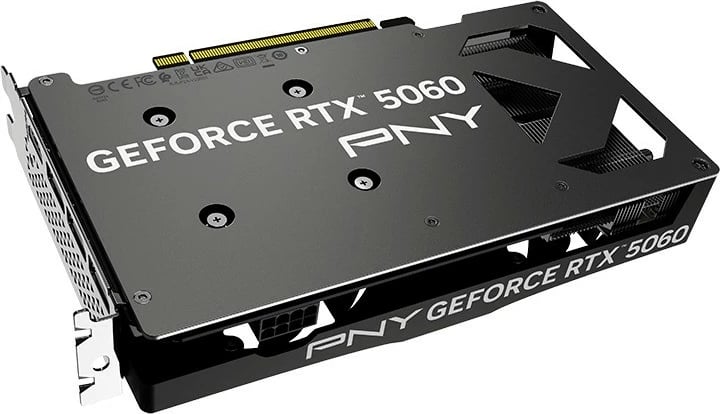 Kartelë grafike PNY GeForce RTX 5060 OC, 8GB DDR7, PCI-E 8x, Dy ventilatorë, E zezë