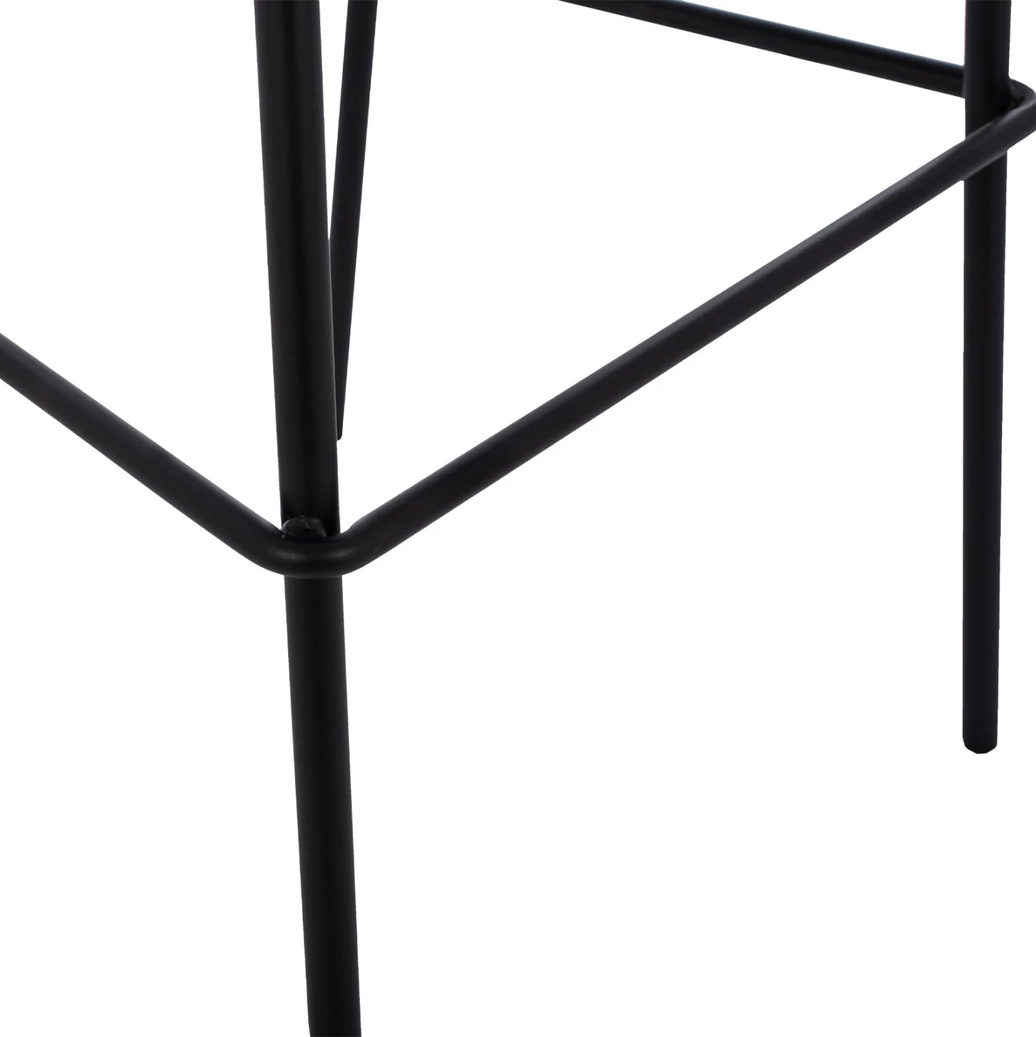 Karrige për bar VINCENT FH8579.14, kadife e zezë, kornizë metalike, 56.5x47x106 cm., set prej 4 copë