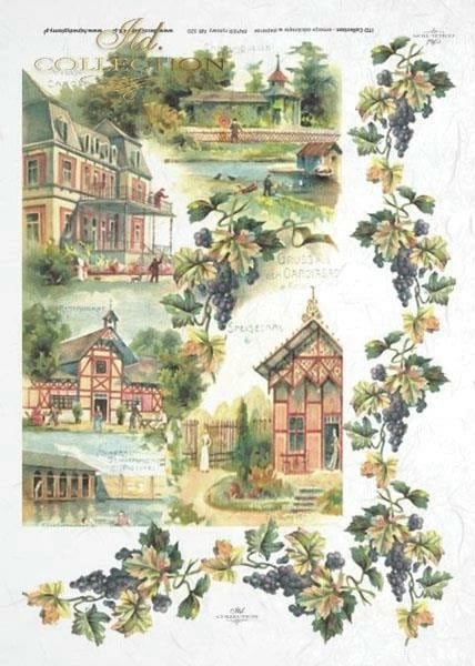 Letër orizi NEXT "Old buildings" 21x29cm