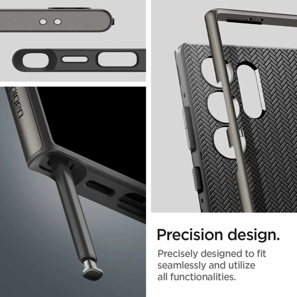 Mbështjellës Spigen Neo Hybrid për Samsung Galaxy S24 Ultra, Gri metalik