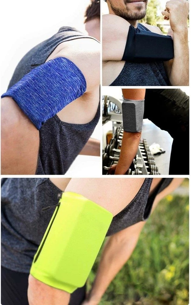 Mbështjellës për telefon Hurtel running armband, S, blu