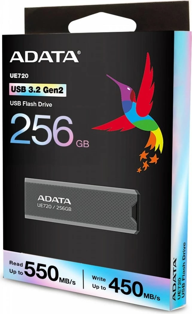 Pendrive Adata UE720 256GB, USB 3.2 Gen2, Gri