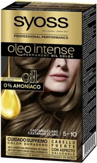 Ngjyrë për flokë Syoss Oleo Intense Permanent 5-10 Kafe e Çelët
