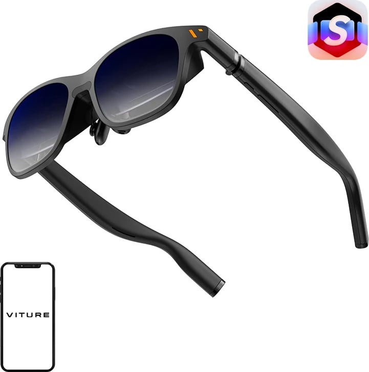 Syze XR Viture Pro XR Pro-Glas-Blk, 135", Full HD, 120 Hz, 4000 nits, e zezë