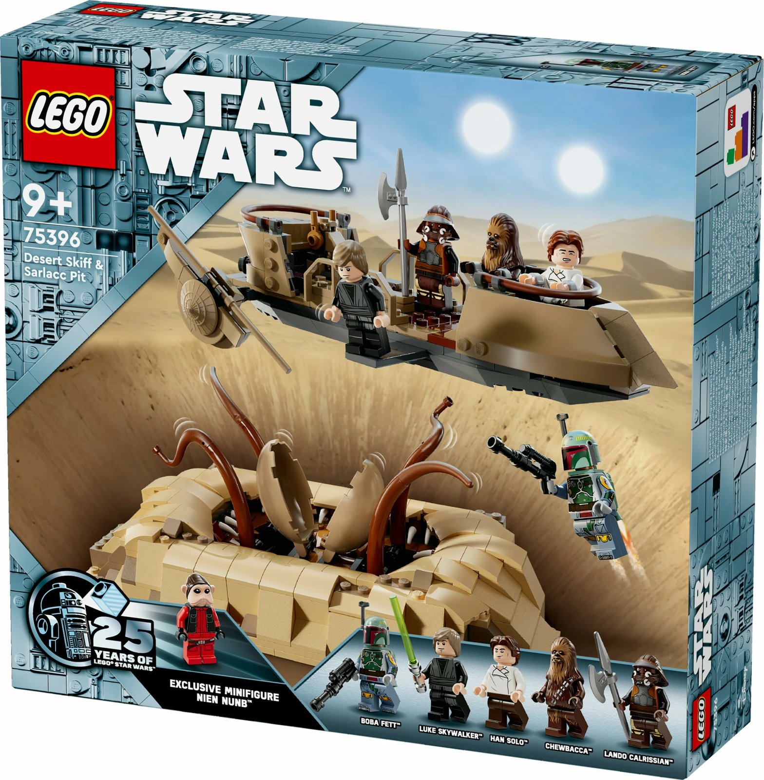 Set ndërtimi LEGO Star Wars 75396 Desert Skiff & Sarlacc Pit, 558 pjesë, shumëngjyrësh