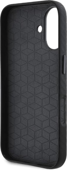 Mbështjellës BMW Carbon Wrapped Metal për iPhone 16, i zi
