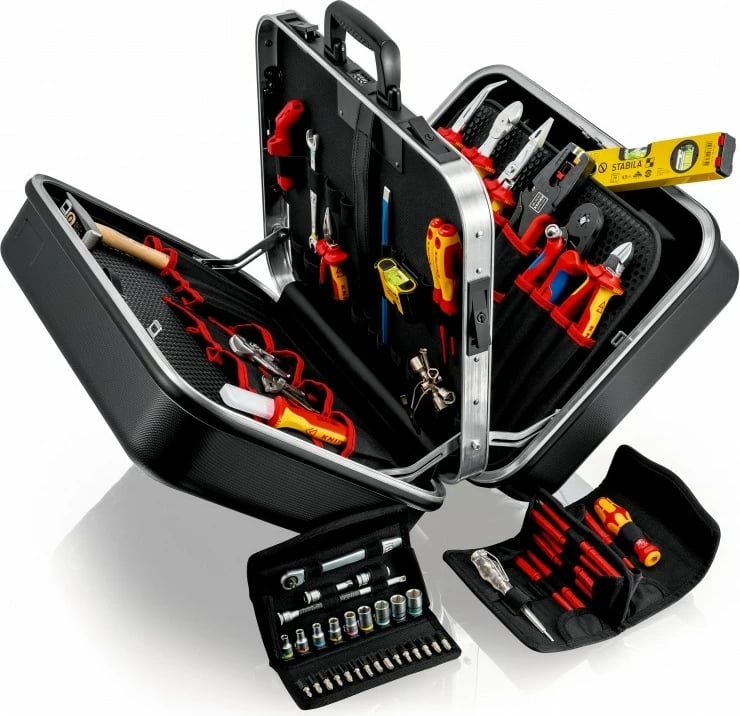 Kasë veglash Knipex 00 21 42, ABS/Alumin, e zezë