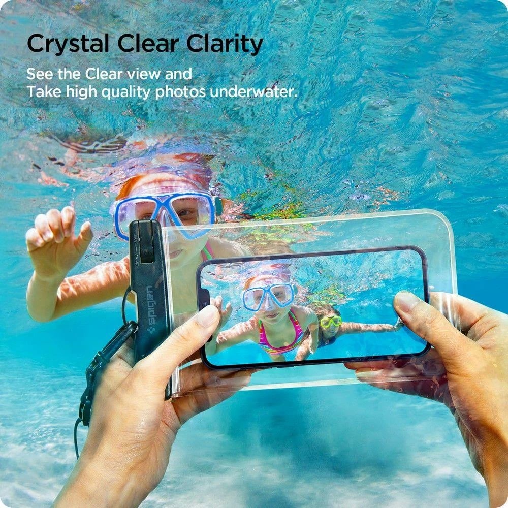 Mbështjellës Spigen Aqua Shield A601, IPX8, universal, 2 copë, transparent