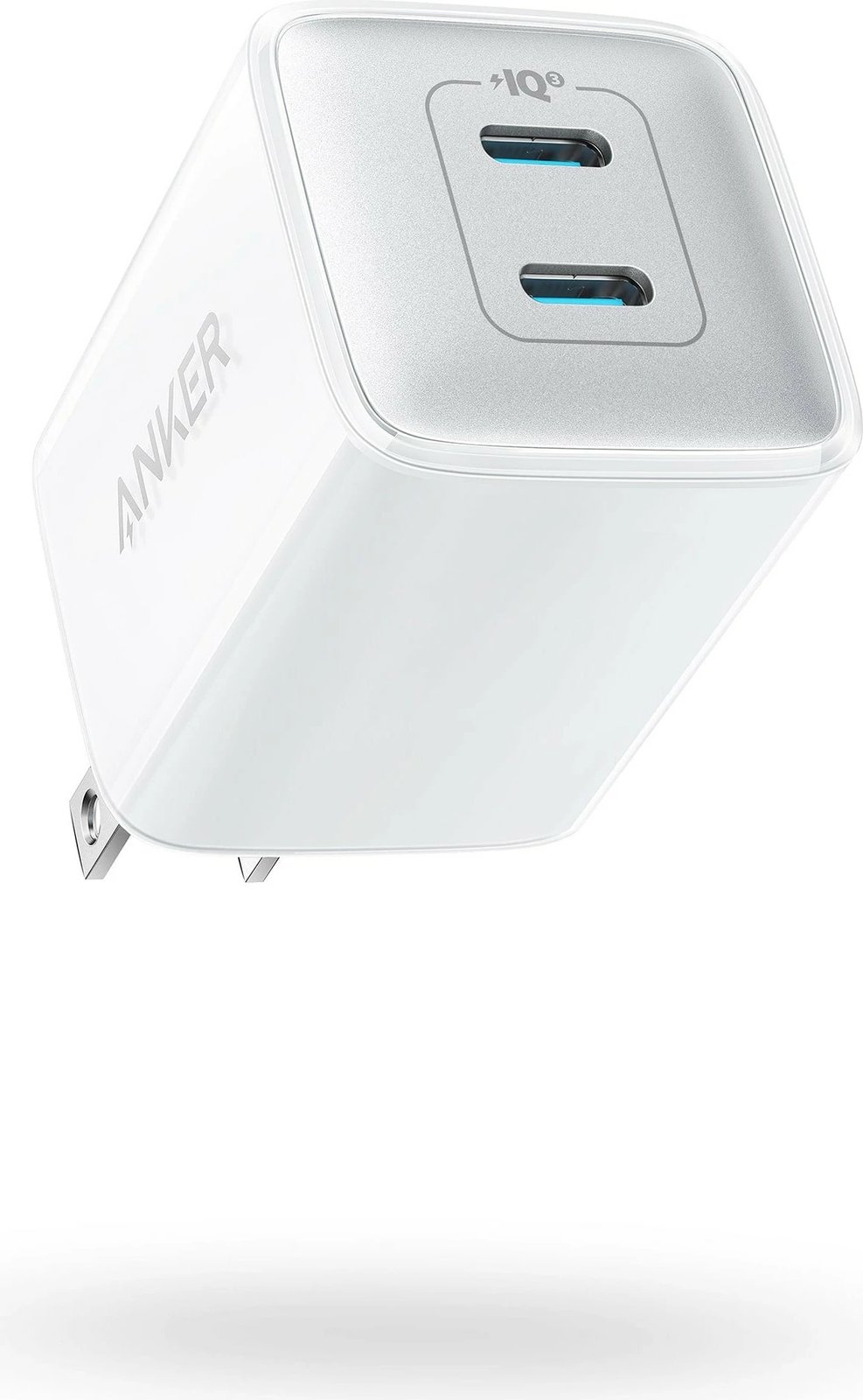 Karikues Anker Powerport III 521 Nano Pro 2xUSB-C 40W i bardhë
