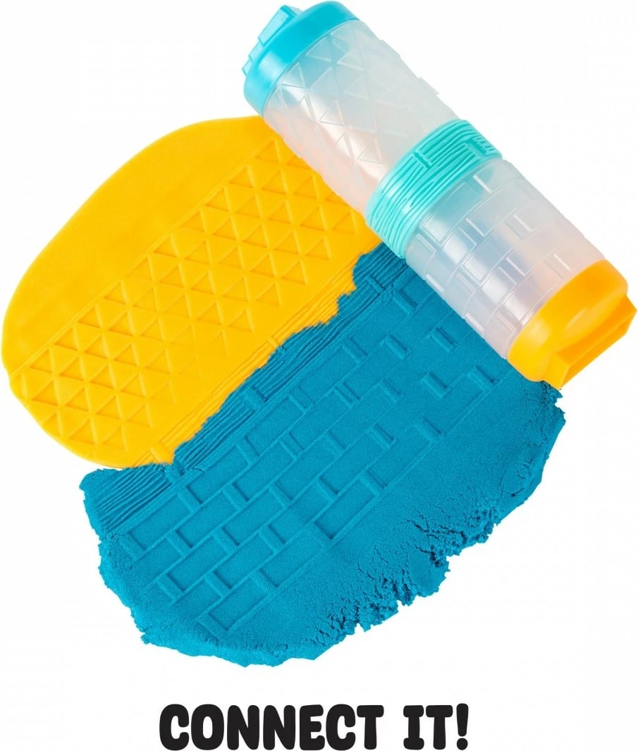 set rërë kinetike, MGA Wonder Factory Never Dry Sand Mega Bag 544913-EUC/553281, 2 lbs 3+, portokalli/kuqe