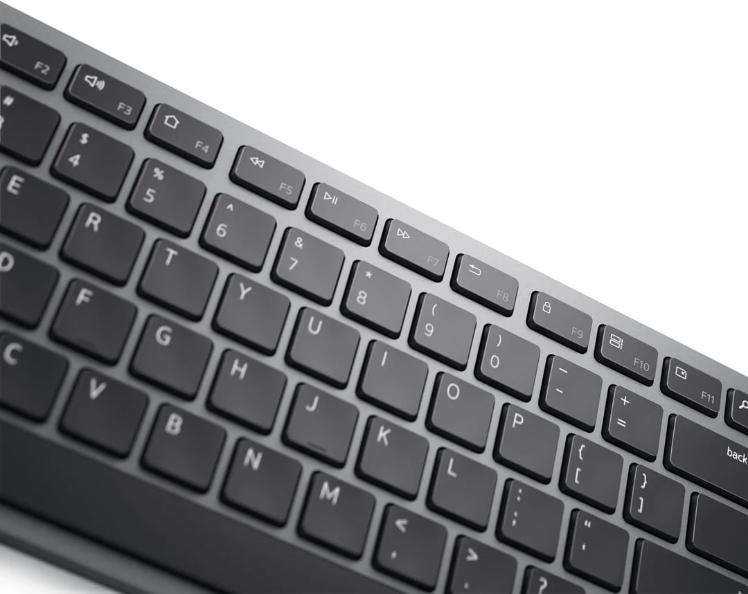 Set tastierë dhe maus Dell KM7321W, RF Wireless + Bluetooth, QWERTY US International, Gri Titanium