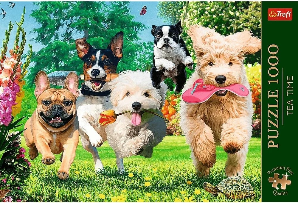 Puzzle Trefl 1000 pjesë Tea Time Troubles Are Coming, Premium Plus Puzzle Trefl 1000 pjesë Tea Time Troubles Are Coming, Premium Plus