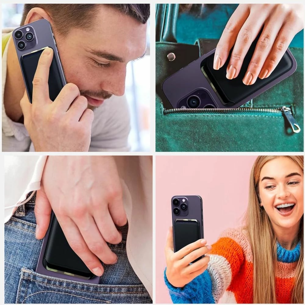 Mbajtëse kartelash për celular Tech-Protect MagWallet MagSafe, Kaltër Mbajtëse kartelash për celular Tech-Protect MagWallet MagSafe, Kaltër