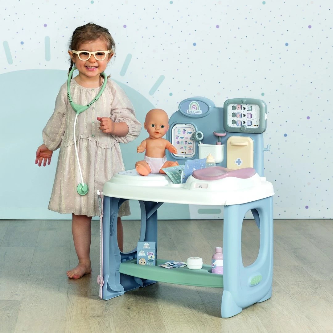 Aksesor kukullash Smoby 7600240305, set loje Baby Care, multikolor