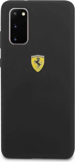 Mbështjellës Ferrari Hardcase FESSIHCS62BK për Samsung Galaxy S20 G980, silikon, zi