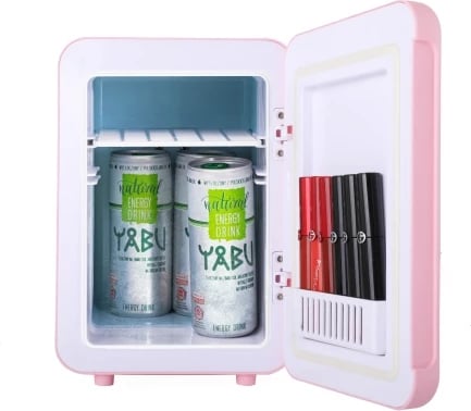 Mini frigorifer Adler AD 8084 4L me ftohje dhe ngrohje rozë