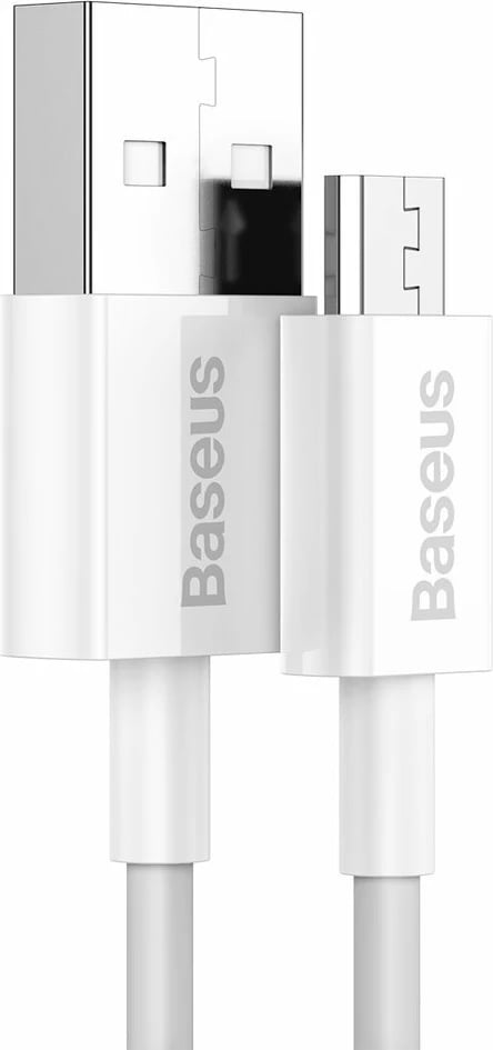 Kabllo Baseus Superior CAMYS-02, USB-A në micro USB, 1m, Bardhë