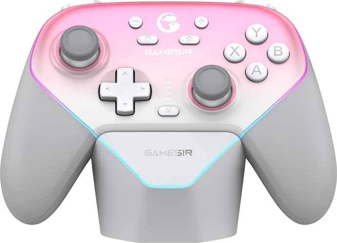 Kontrollues wireless GameSir SuperNova T4n Pro, për PC/Nintendo Switch/iOS/Android, 1000 mAh, Rozë