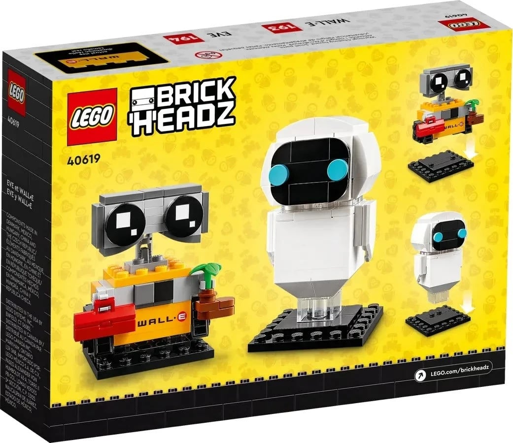 Lodra LEGO BrickHeadz 40619 Eve & Wall-E, 155 pjesë