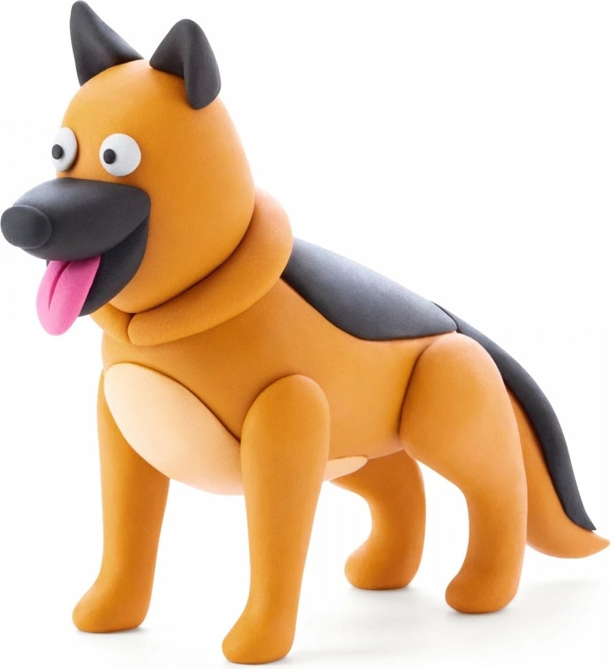 Set plastelinë, Tm Toys Hey Clay Dog Story HCL15024CEE, 15 kana, 11 ngjyra, me mjete dhe kod aplikacioni