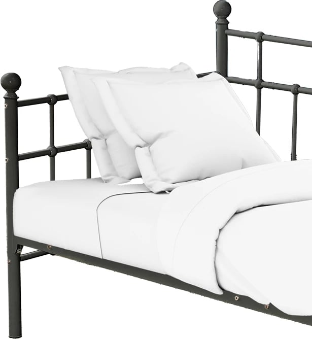 Divan-krevat Havelock metal i zi 90x190x98cm
