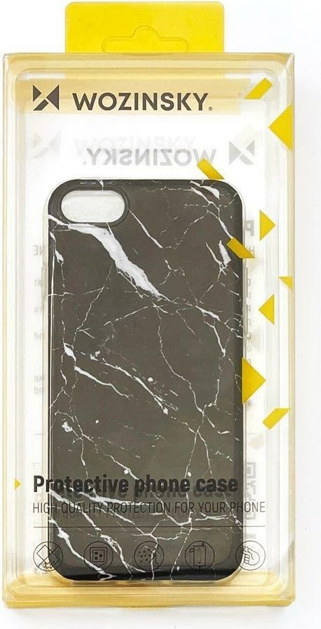 Mbështjellës Wozinsky Marble për Samsung Galaxy A13 5G, TPU, i zi