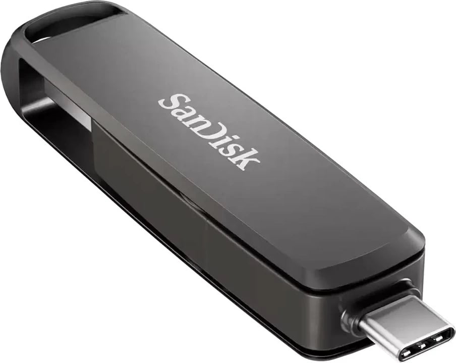 USB flash Sandisk Extreme Pro Dual Drive 2TB, USB Type-A/Type-C, e zezë