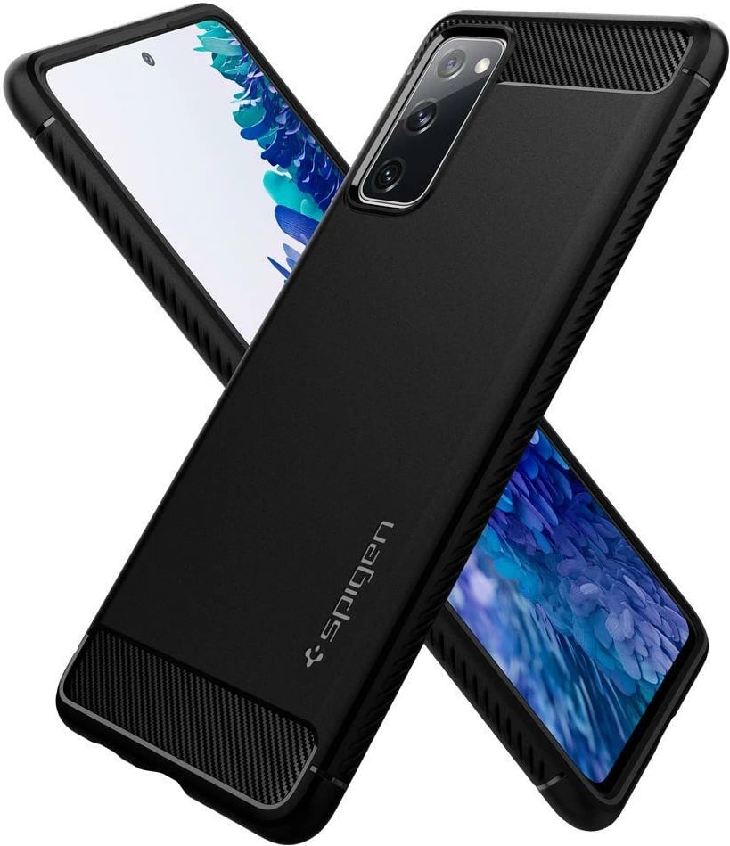 Mbështjellës Spigen Rugged Armor për Samsung Galaxy S20 FE, Matte Black