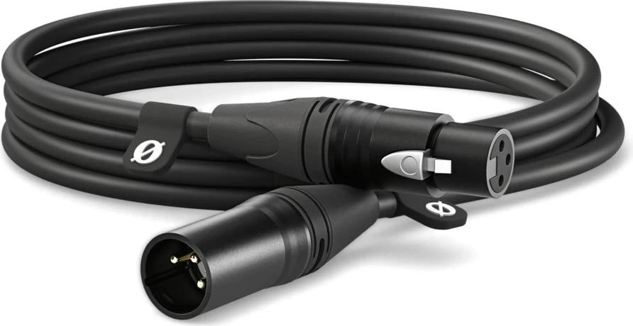 Kabllo audio RODE XLR3M, 3 m, XLR, E zezë