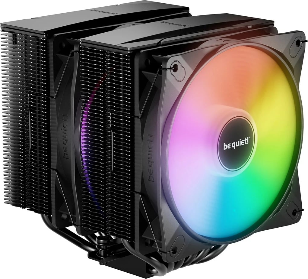Kasë ftohëse për procesor BE QUIET! Pure Rock Pro 3 LX, 12 cm, 2 ventilatorë, Alumini, RGB, E zezë