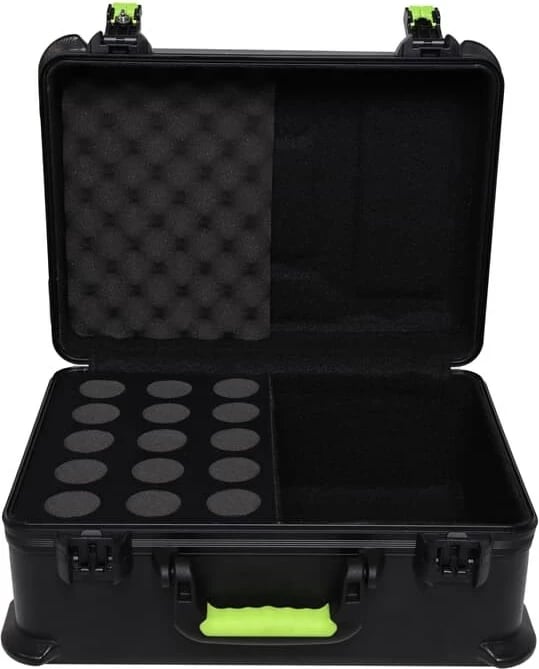 Kasë transporti për mikrofonë Shure SH-MICCASE15, 15 vende, e zezë