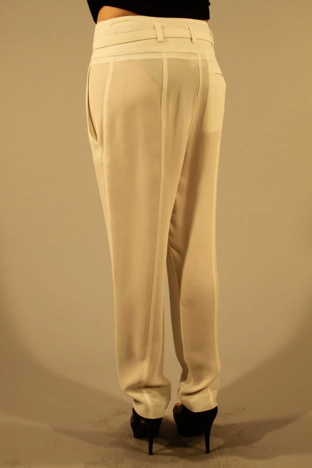 Pantallona femra PATRIZIA PEPE, të bardha