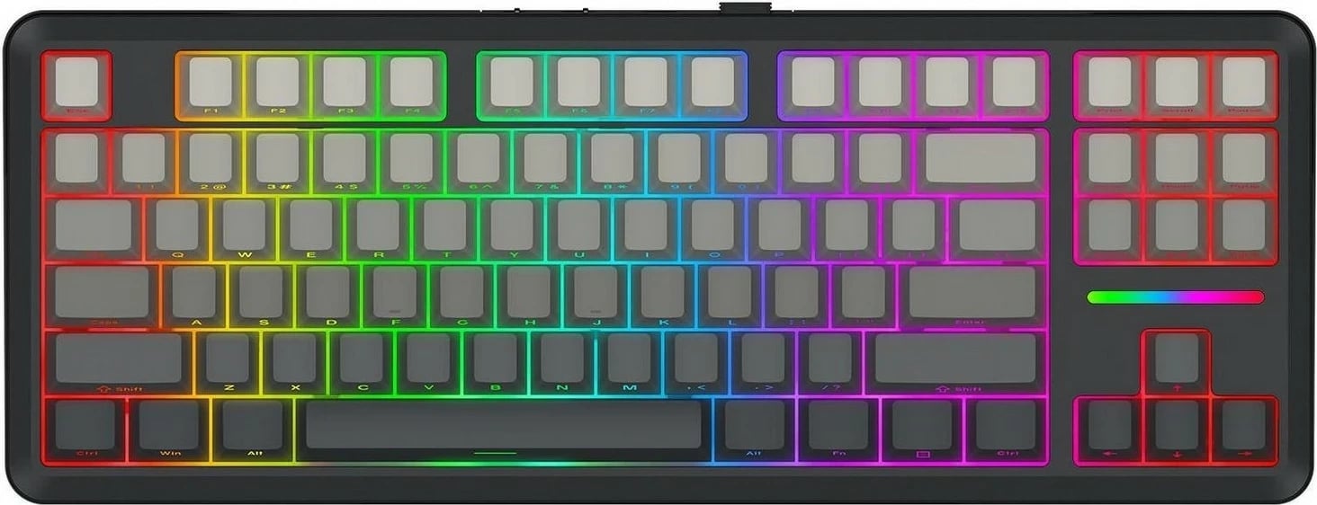 Tastierë mekanike Redragon K734SP-RGB-PRO Wildslash Pro, RGB, 87 taste, grey