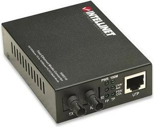 Konvertues media Intellinet 506519, 10/100Base-TX RJ45/1000Base-FX (MM ST), 2km, 1310nm, i zi