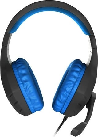 Kufje gaming Genesis Argon 200, me mikrofon, 2x3.5mm, 2m kabllo, zi/blu