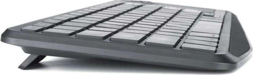 Tastierë wireless Techly 365375 me touchpad, Bluetooth/2.4GHz, LED, e zezë/gri