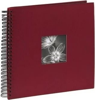 Album foto Hama Fine Art Spiral 36x32, 50 faqe të zeza, bordeaux