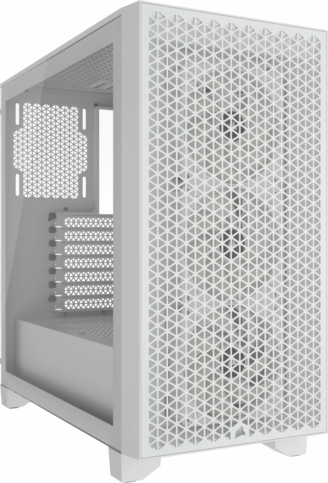 Kasë Corsair 3000D RGB Airflow, midi tower, ATX, e bardhë