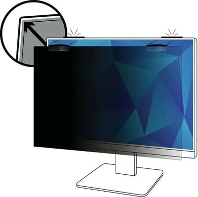 Filter privatësie 3M për monitor 23.8in, COMPLY™ Magnetic Attach, 16:9, i zi