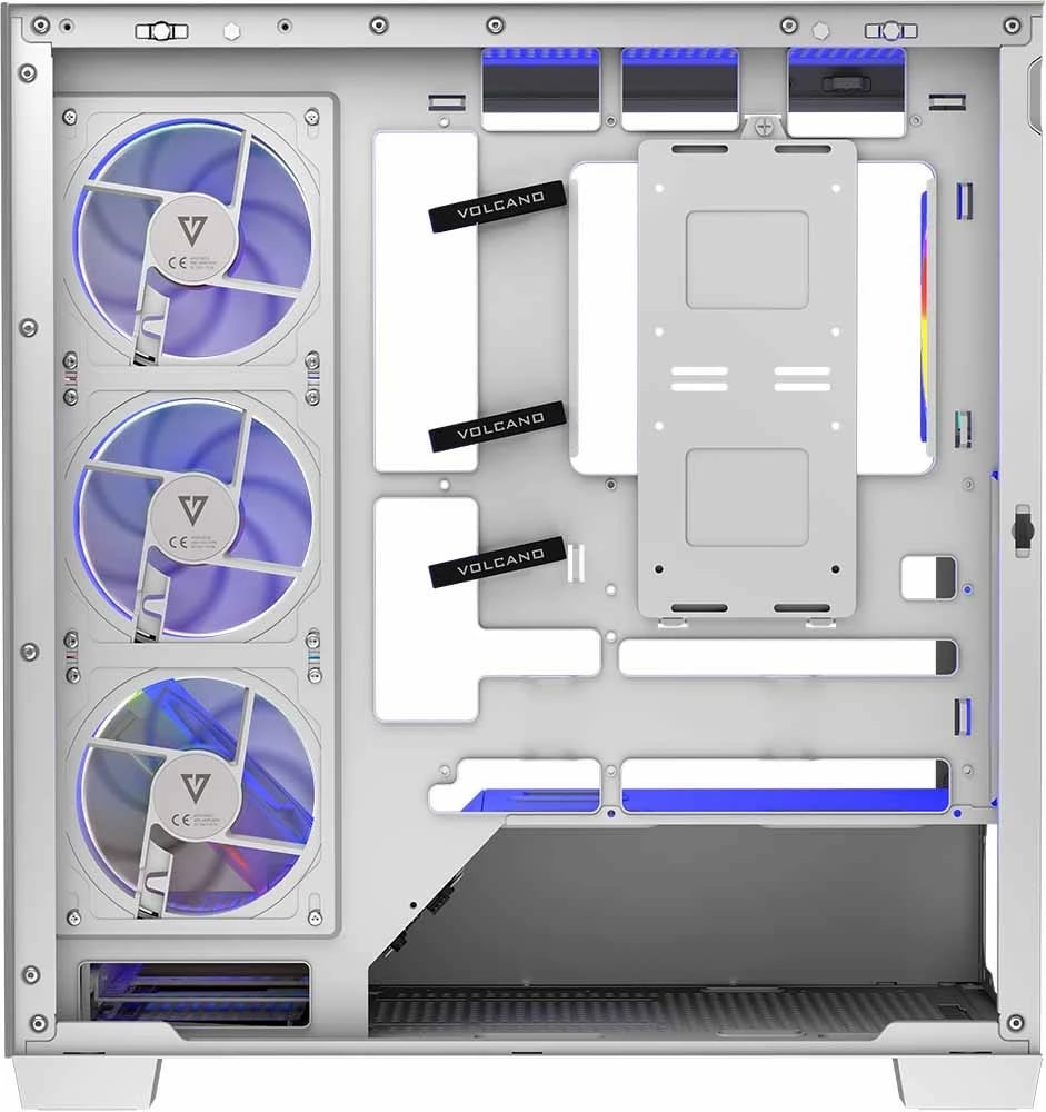 Kasë MODECOM Volcano Stellar 5F ARGB 20, Midi Tower, e bardhë