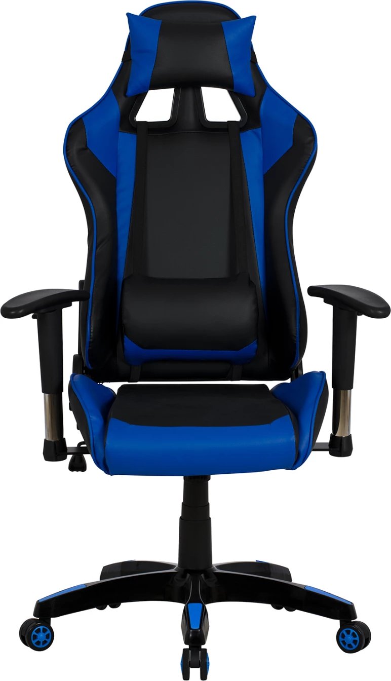 Karrige gaming për zyre, FH1056.08, Racing, ngjyrë zezë-blu, 67x70x134 cm