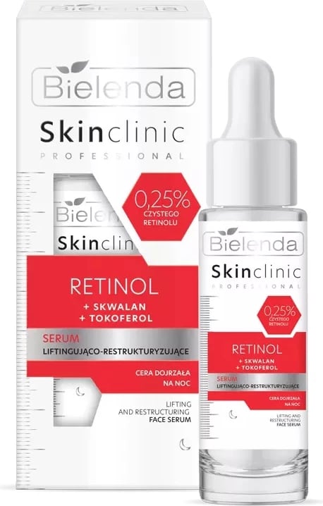 Serum për fytyrë për femra Bielenda Skin Clinic Professional Retinol Lifting and Restructuring, 30ml