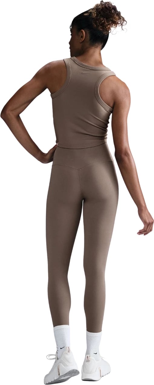 Maicë crop për femra Nike, bezhë