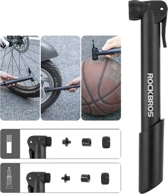 Pompë dore për biçikletë Rockbros 42520001001, Najlon, e zezë