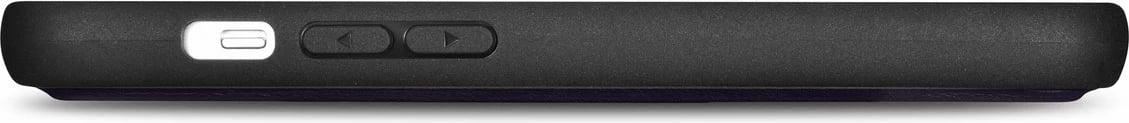 Mbështjellës iCarer Wallet Case 2in1 për iPhone 14 Pro, lëkurë natyrale, Anti-RFID, Vjollcë e errët