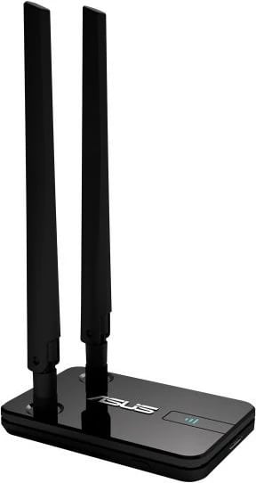 Adapter Wi‑Fi USB, Asus, USB-AC58 (90IG06I0-BM0400), antena të jashtme me rreze të lartë, kabllo zgjatuese USB, e bardhë