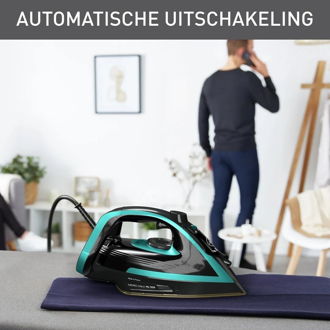 Hekur Tefal Puregliss FV8066, 3000 W, Zi, Kaltër