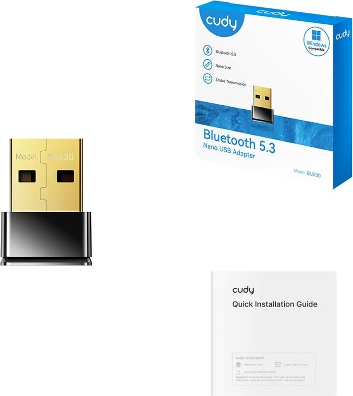 Adapter Bluetooth CUDY BU530, USB Type-A, i zi
