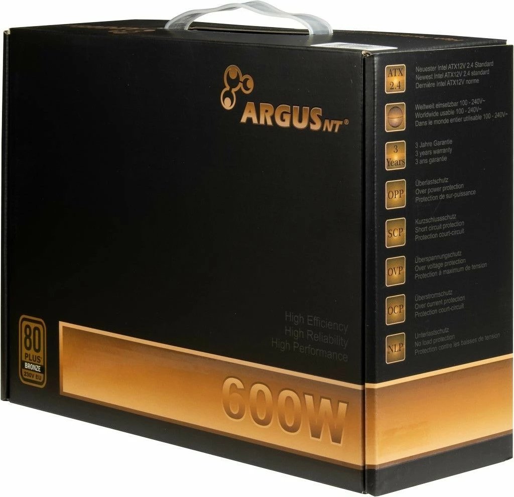 Furnizues energjie Inter-Tech Argus BPS-600, 600W, 80 PLUS Bronze