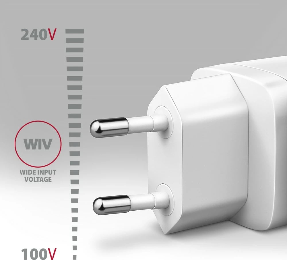 Karikues muri AXAGON ACU-PD20W, PD 20W, 1x USB-C, PD 3.0/QC4+/QC3.0/AFC/FCP/PPS, i shpejtë për smartphone e tablet, White